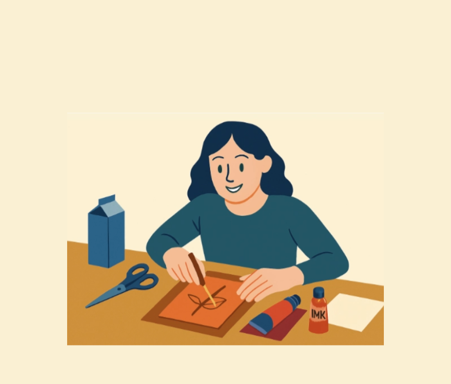 【初心者向け】牛乳パックで本格紙版画！ドライポイントの作り方｜プレス機なしでも可愛く刷れるコツ