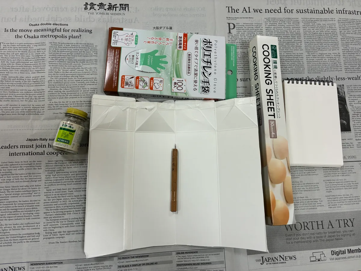 準備するものリスト:紙版画ドライポイント