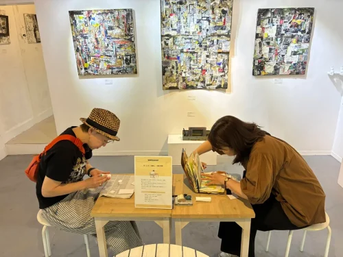 Art Workshop 'Weaving Time' where participants write a letter to their future self