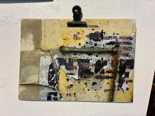 Layered Words on Photograph exploring boundaries of color and meaning